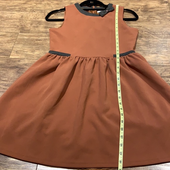 Renoma Paris midi dress in rustic fall colour - Picture 7 of 9